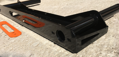 Подрамник (площадка) лебёдки Нива 4х4 "Вольф-стелс ZST-C-2" универсальный на трубах