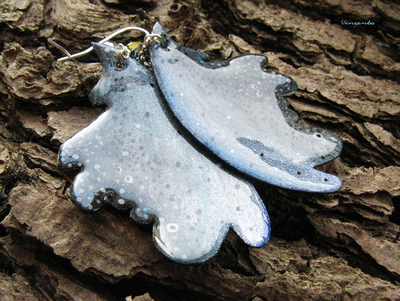 Волшебные серьги "Крылышки Королевы" (длина - 6,8 см)