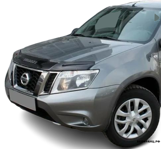 Дефлектор (отбойник) капота Nissan Terrano III с 2014 г. Vip Tuning