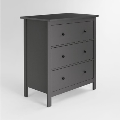 Сага Комод 3 ящика 920х1007х510 серый