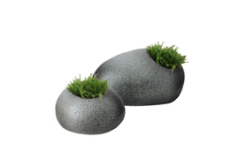 Кашпо в виде камня из стеклопластика