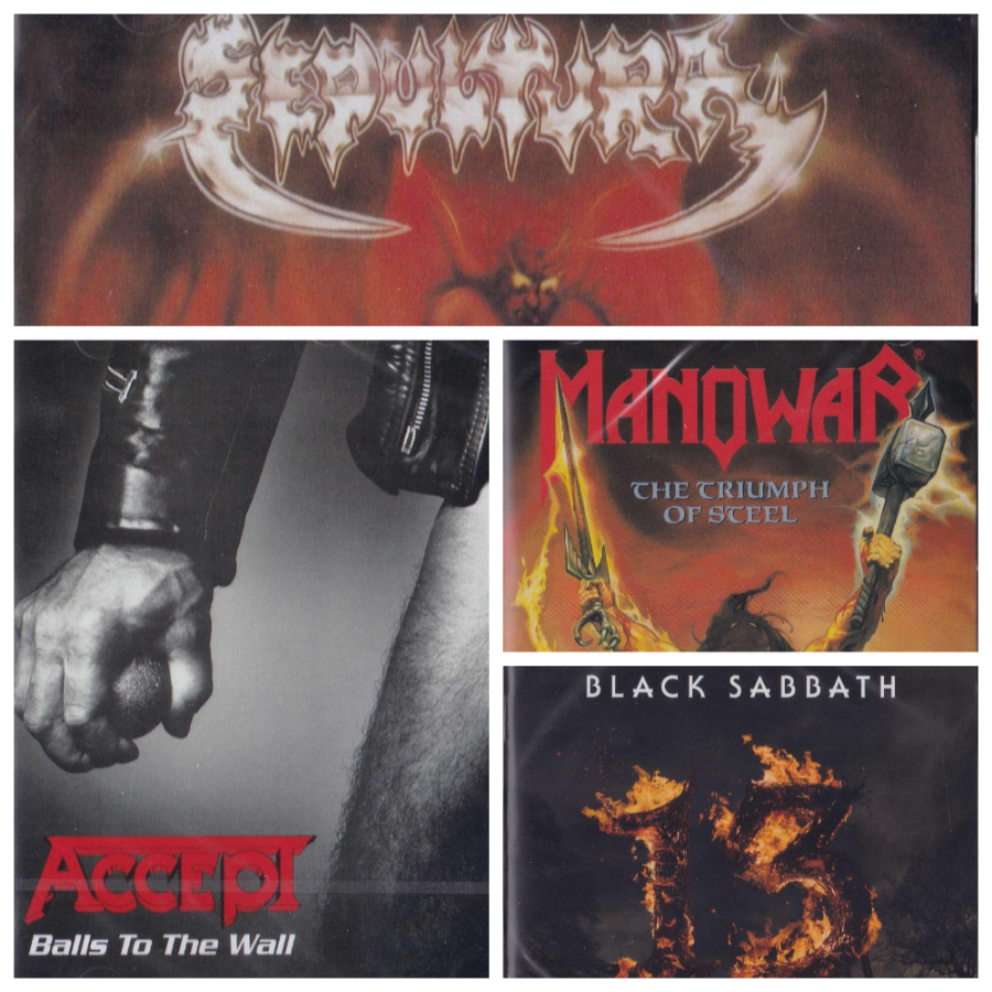 Sepultura, Manowar, Accept, Black Sabbath