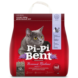 Наполнитель для кошек Pi-Pi Bent Нежный Прованс комкующийся 12 л