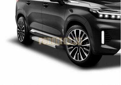 Порог-площадка "Start" F193AL + комплект крепежа, RIVAL, Exeed VX 2021-2023