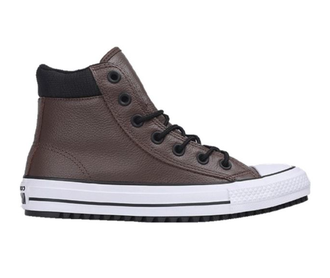 Кеды Converse All Star Pc Leather коричневые высокие кожаные