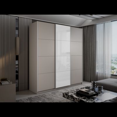 Шкаф-купе Прайм-2 белое стекло (1800)