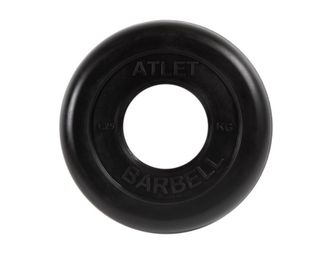 Диск обрезиненный Barbell Atlet, d=51мм, вес 1,25 кг