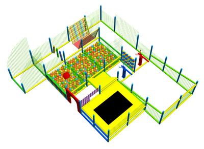 Игровой лабиринт «Флеш» 5,5х7,3х2,3 м.