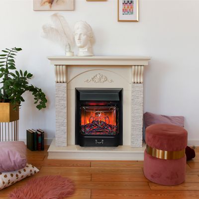 Электрокамин Corfino WT с очагом Majestic