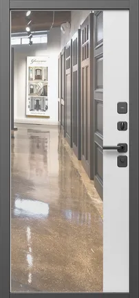 Фацет зеркало белый софт панель