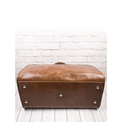 Кожаная дорожная сумка Caspoli Premium brown (арт. 
4040-52)