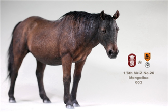 Монгольский конь лошадь фигурка 1/6 Scale Liaodong Mongol Cavalier Horse Animal Model Toy M002 Mr.Z