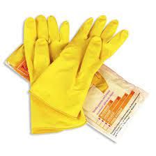 Перчатки хозяйственные желтые Vetta