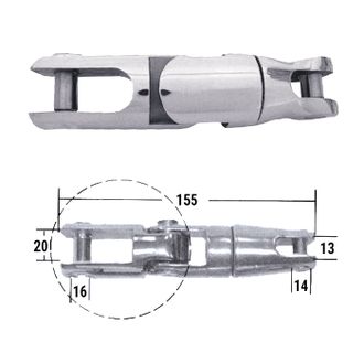 Вертлюг якорный 155х19мм CIM 0665-1002