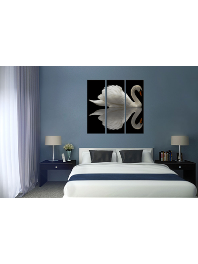 Модульная картина &quot;Одинокий лебедь&quot;