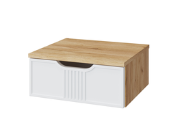 Прихожая ЭМИЛИЯ - Тумба подвесная ЭЛ-23 Дуб Крафт золотой/Меренга