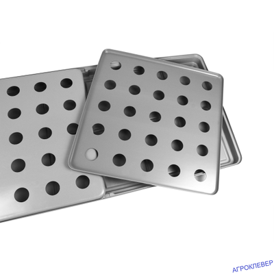 Крышка (1 шт.) для 1/2 поддона 1300x650 АБС-пластик 25 отверстий д.55мм