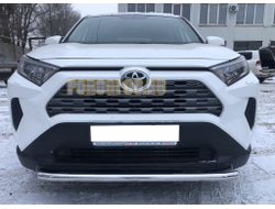Защита переднего бампера короткая d60 для Toyota RAV4 (2019-...)