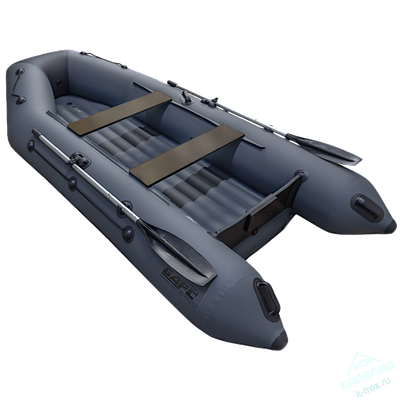 Лодка ПВХ Мастер Лодок Барс 3400НДНД Графит / Чёрный