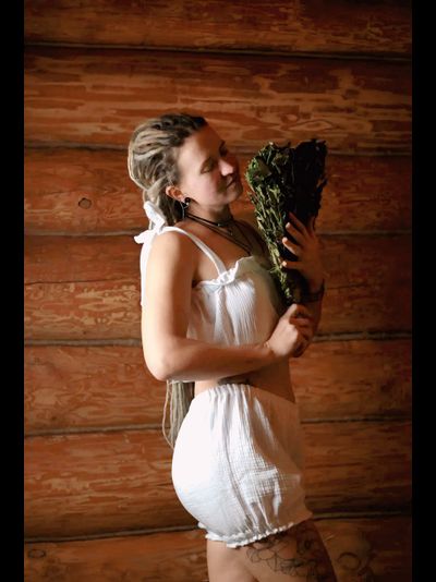 Костюм из муслина - шортики и топик для пар-мастера