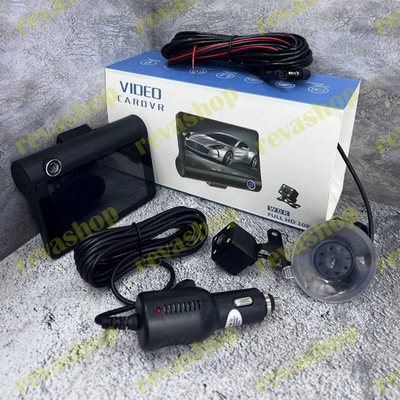 Видеорегистратор 3в1 Video Cardvr Full HD 1080p с 3 камерами запись салона