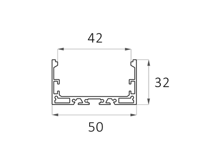 Алюминиевый профиль 4L-5032-S ANOD