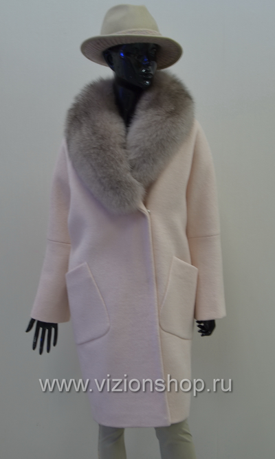 Зимнее женское пальто Россия Арти мода Arti moda 120 розовое