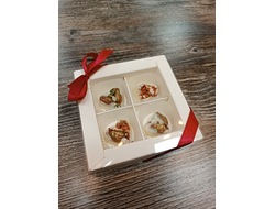 Шоколад Подарочный Набор "Сердца"4шт 12*12см