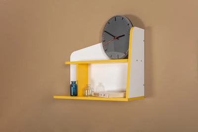 Полка Альфа 09.128, белый, солнечный свет