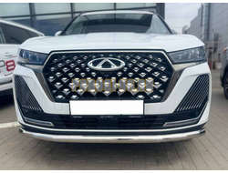 Защита переднего бампера Папа Тюнинг d60 для Chery Tiggo 7 Pro Max 2024-