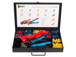 Набор изолированных наконечников и гильз М-950-2 в металлическом кейсе
