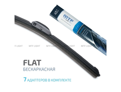 Щетка стеклоочистителя MTF light FLAT, Бескаркасная, графитовое покрытие, 500мм (20''), 1 шт. FW50G