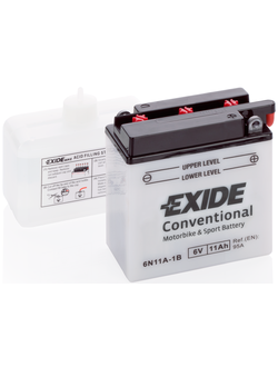 АККУМУЛЯТОР EXIDE Conventional 6N11A-1B R+ 11AH 95А (EN) 6V