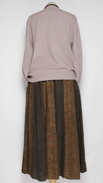 ЮБКА "МНОГО КЛИНЬЕВ" шоколад до р.52