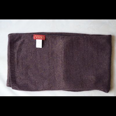 Сливовый вязаный шарф Италия Vizio 5848 Violosa