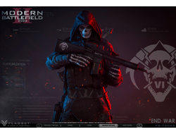 Гоуст 2.0 в черном (серия Call of Duty) - КОЛЛЕКЦИОННАЯ ФИГУРКА 1/6 END WAR  2.0 (FS-73043) - FLAGSET