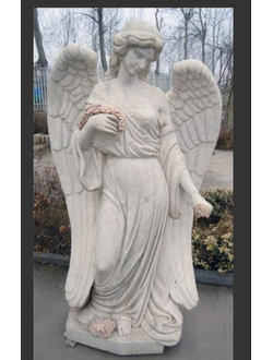 Скульптура Ангел с букетом