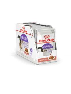 Royal Canin (Роял Канин)  Sterilised Влажный корм (пауч) для стерилизованных кошек, кусочки  в соусе, 85 г