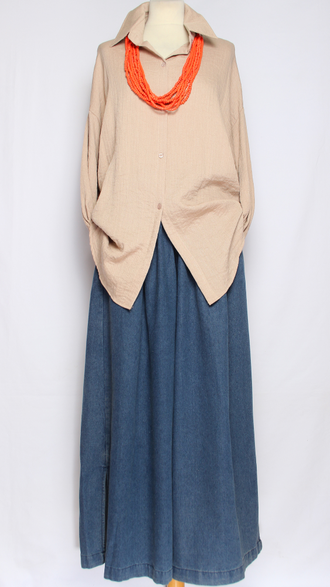 РУБАШКА "ПЛОТНЫЙ ХЛОПОК" св.серая, роза, графит, бежевая до р.54