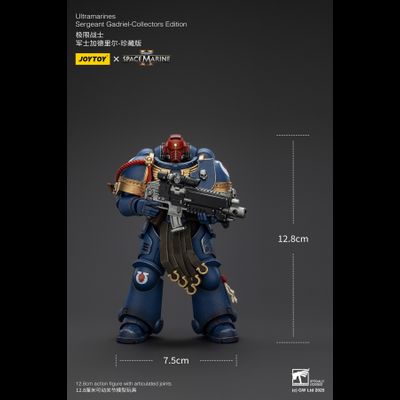 Гадриэль, сержант Ультрамаринов (Warhammer 40k, Spacemarine II) - КОЛЛЕКЦИОННАЯ ФИГУРКА 1/18 Ultramarines Collectors Edition - Sergeant Gadriel (JT01376) - JOYTOY