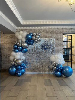 Фотозона новогодняя с пайетками 2на2м