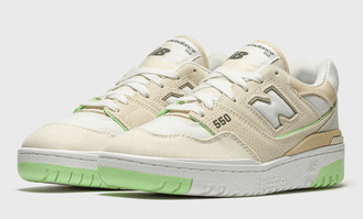 New Balance 550 Lime сбоку