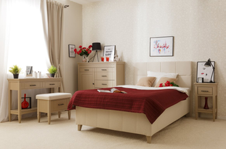 Комод Дания №5 на высоких ножках из массива сосны  112 Х 40,5 Х 113,5 СМ с ящиками