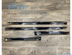 Молдинги Toyota Prado 150 стиль 2023 хром