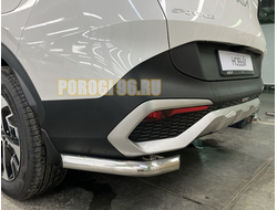 Защита заднего бампера угловая d60 для Kia Sportage 5 2022- комплектация GT-Line (кроме комплектации Style и X-Line)