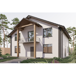 Двухэтажный дом с четырьмя спальнями 165м² (S44)