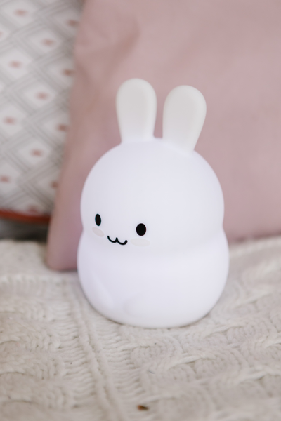 Ночник силиконовый ЗАЙЧИК на аккумуляторе с  пультом