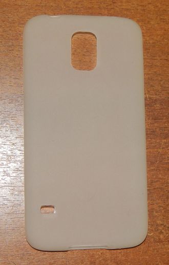 Защитная крышка силиконовая Samsung SM-G900F/Galaxy S5, прозрачная матовая