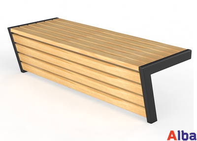 Уличная скамейка без спинки Консоль