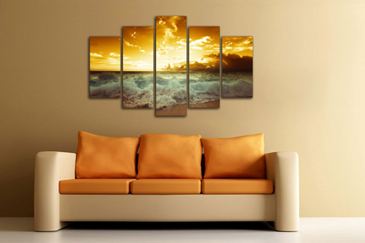 Модульная картина "Красное море"